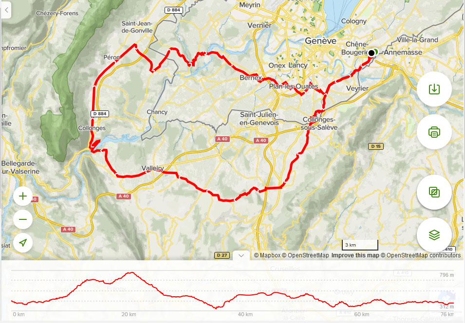 Autour du canton par les deux Collonges 	