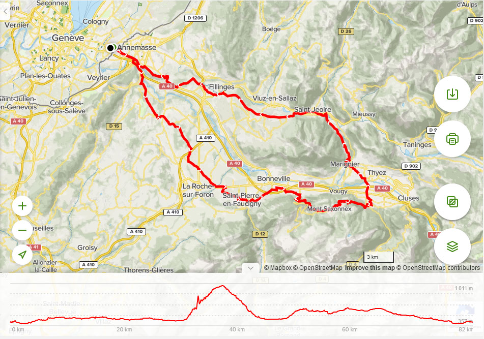 Le Mont-Saxonnnex par la petite route