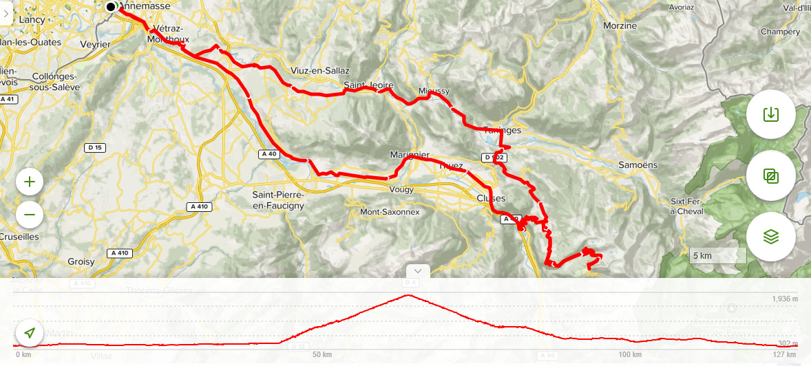Jusqu'à 1'840 mètres (Col de Pierre Carrée)
