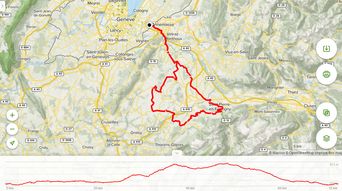 St-Laurent - Col des Evires - Arbusigny 