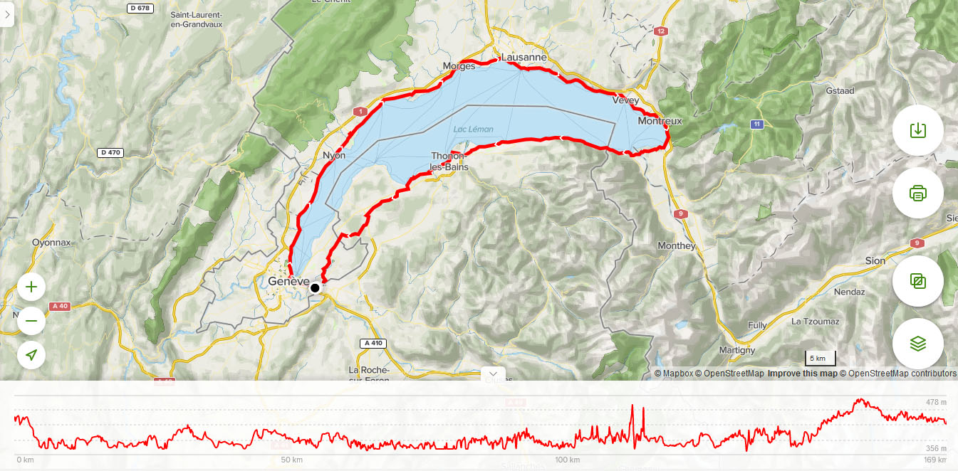 Tour du Léman du vendredi saint